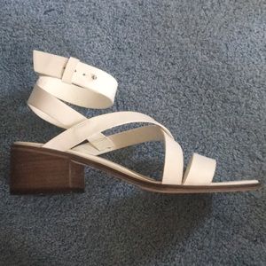 Strappy kitten-heel sandals
